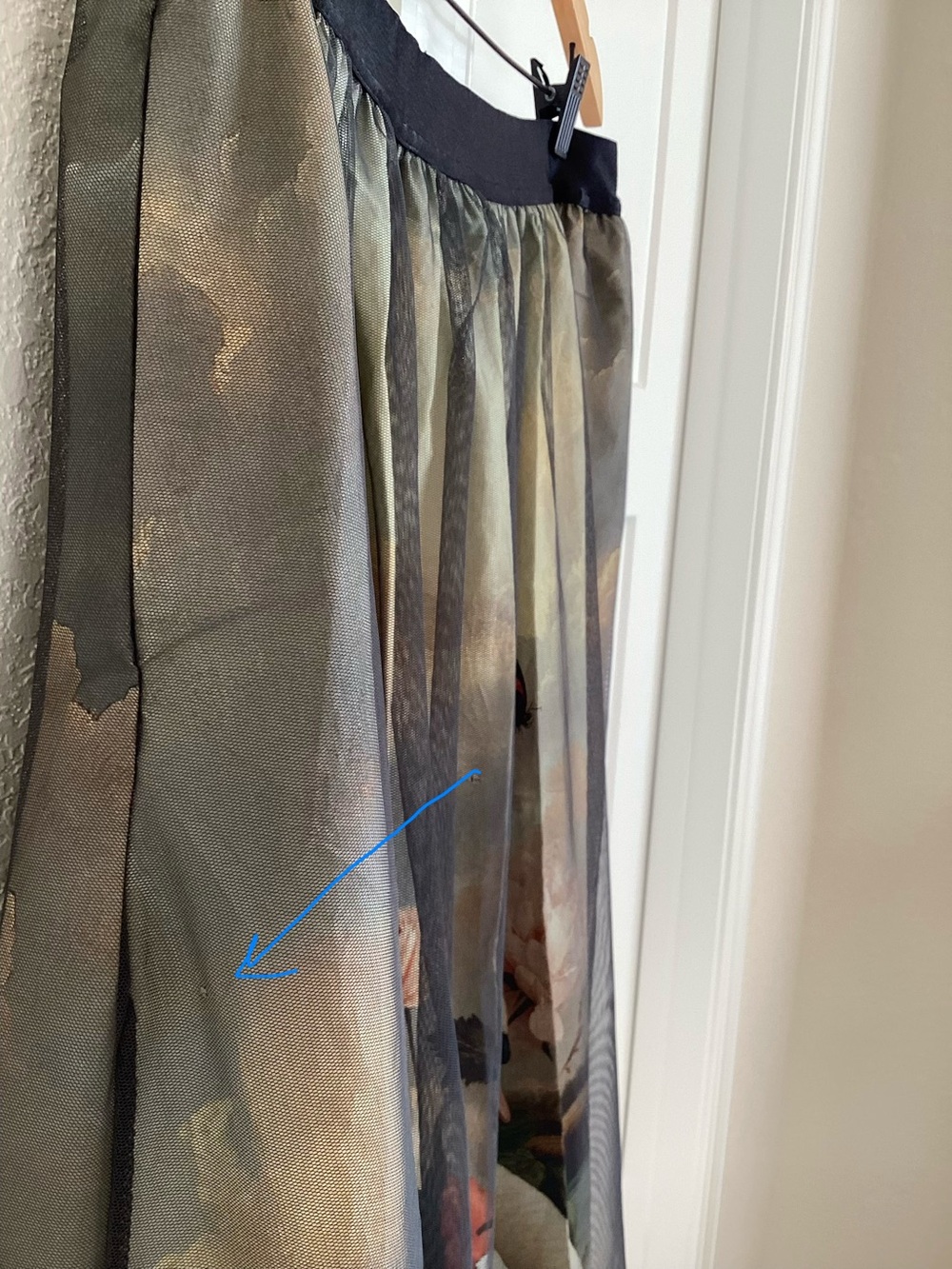 Anthropologie Wondernight Midi Skirt NEW Black Swan Art XL - Picture 15 of 16